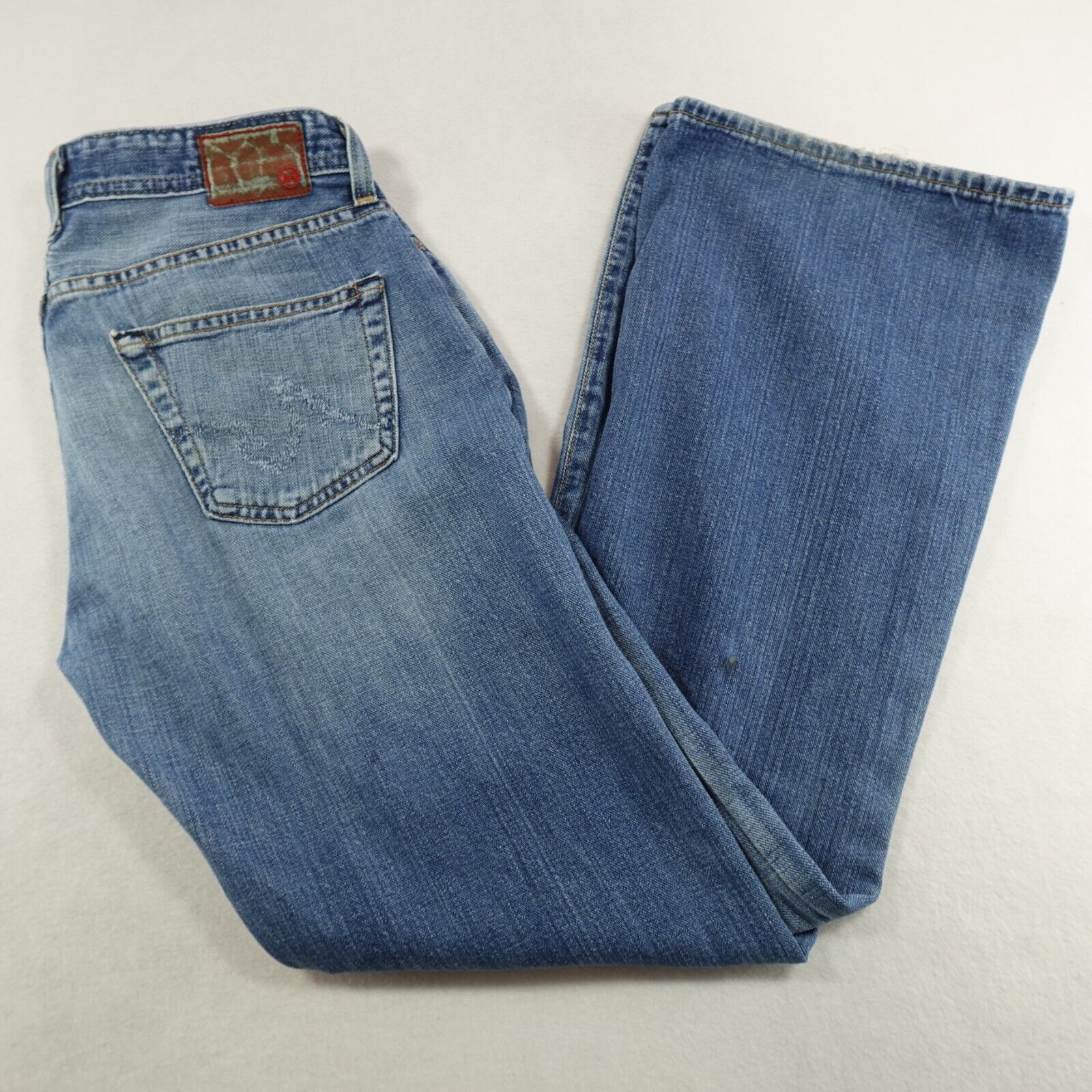 AG Adrianno Goldschmied Jeans Mens 32x32 Bootcut The Fillmore Cotton Denim Flaws