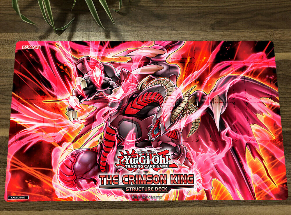 YuGiOh Playmat Scarred Red Dragon Archfiend TCG CCG Pad Trading Card Game Mat