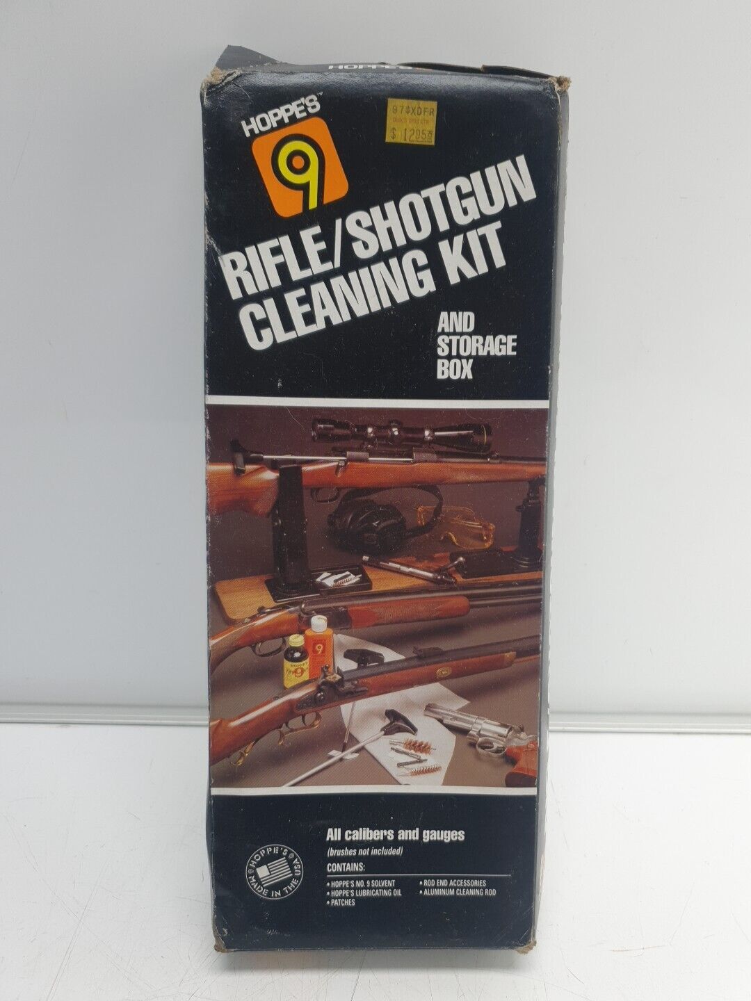 Vintage Hoppe\'s Rifle/Shotgun Cleaning Kit In Black Plastic Case & Original Box