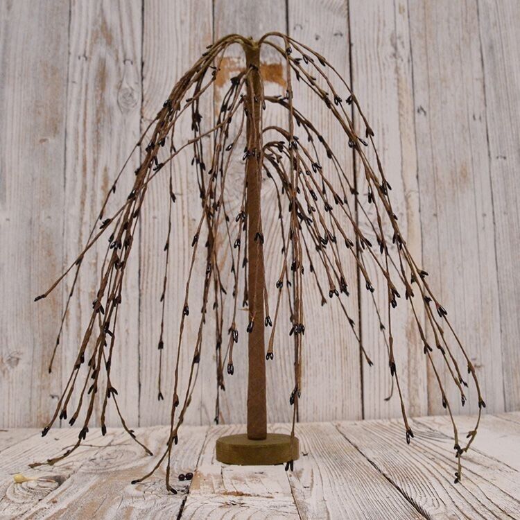 New Primitive Country Farmhouse PIP BERRY WILLOW TREE Black Berries 14\