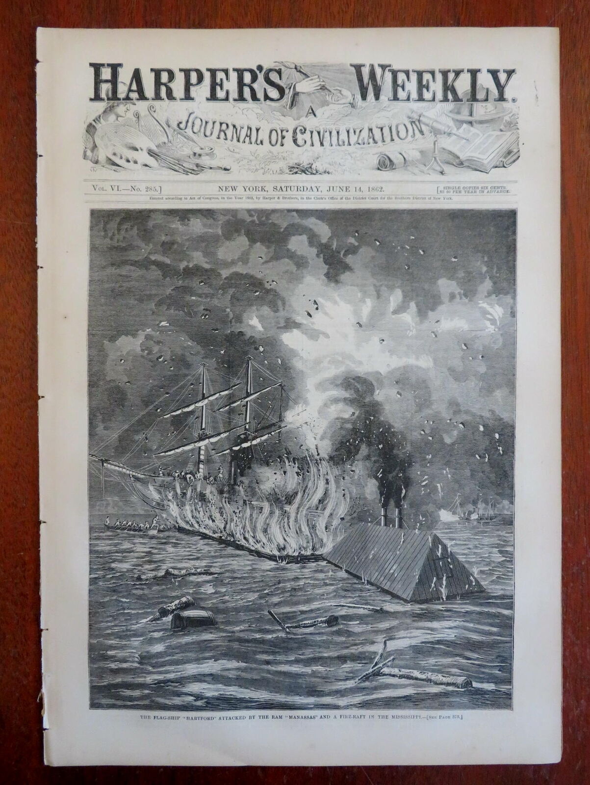 Winslow Homer News from the War Harper\'s Civil War newspaper 1862 complete issue