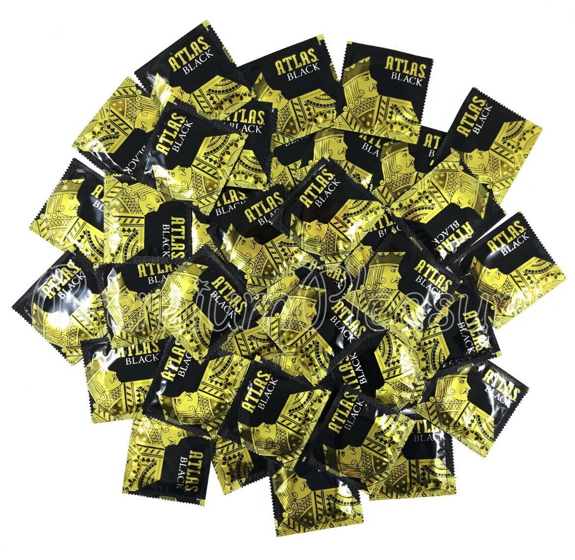 Atlas Black condoms Premium Latex Black color Case Of 1000 NEW year sale Limited