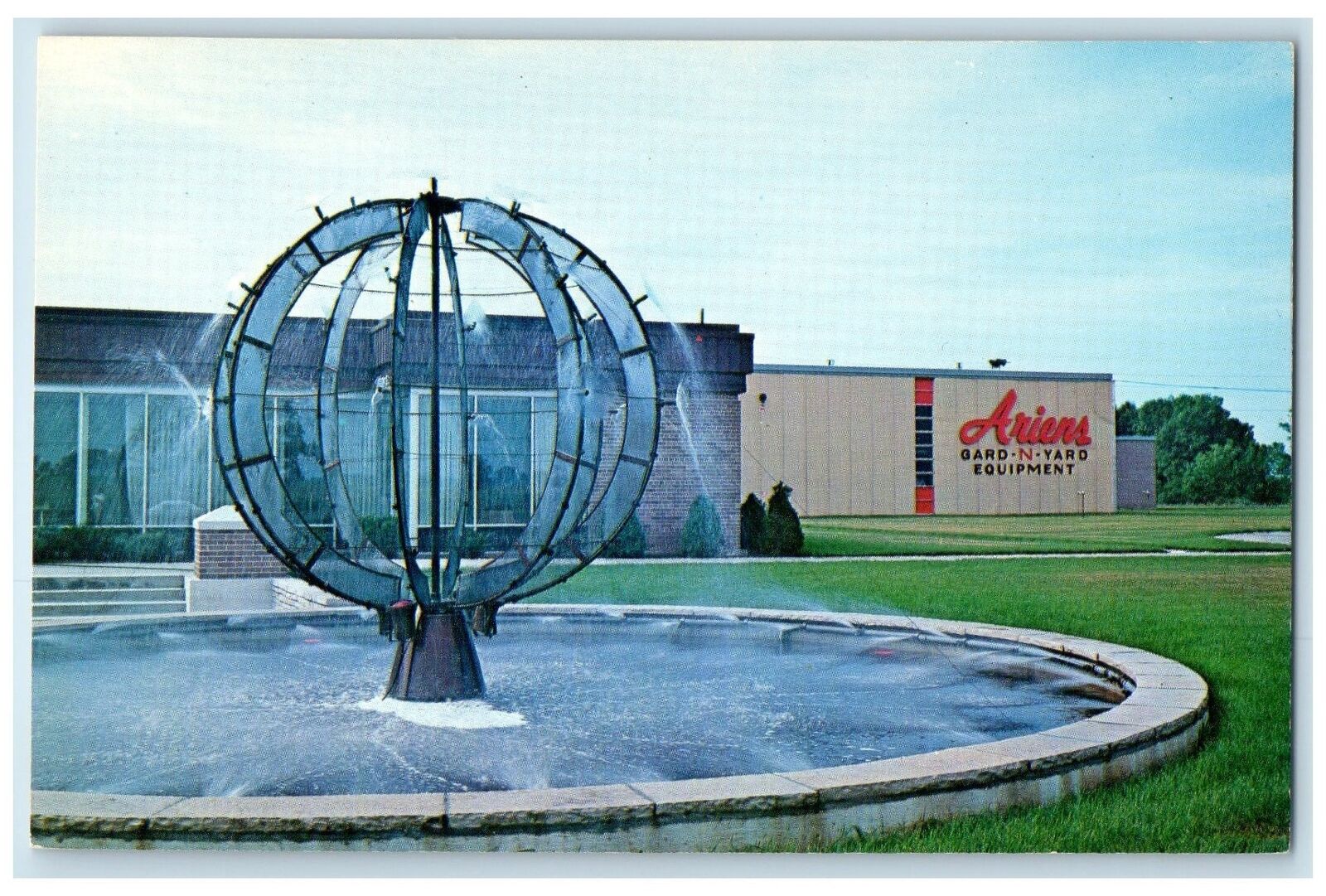 c1960's Arien's Ryan Street Plant Scene Brillion Wisconsin WI Unposted Postcard