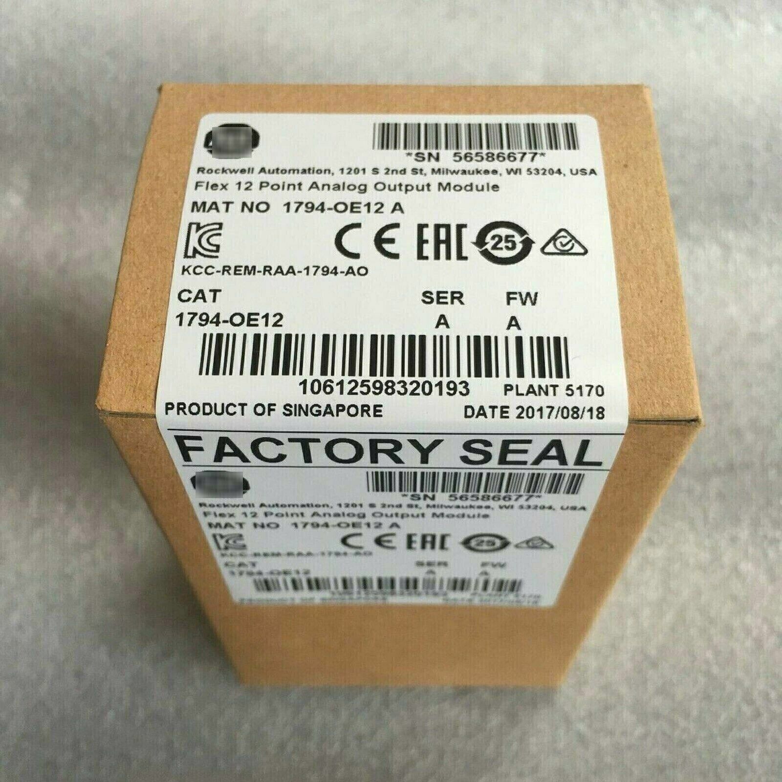 New Factory Sealed AB 1794-IE12 SER A Flex 12 Point Analog Input Module 1794IE12