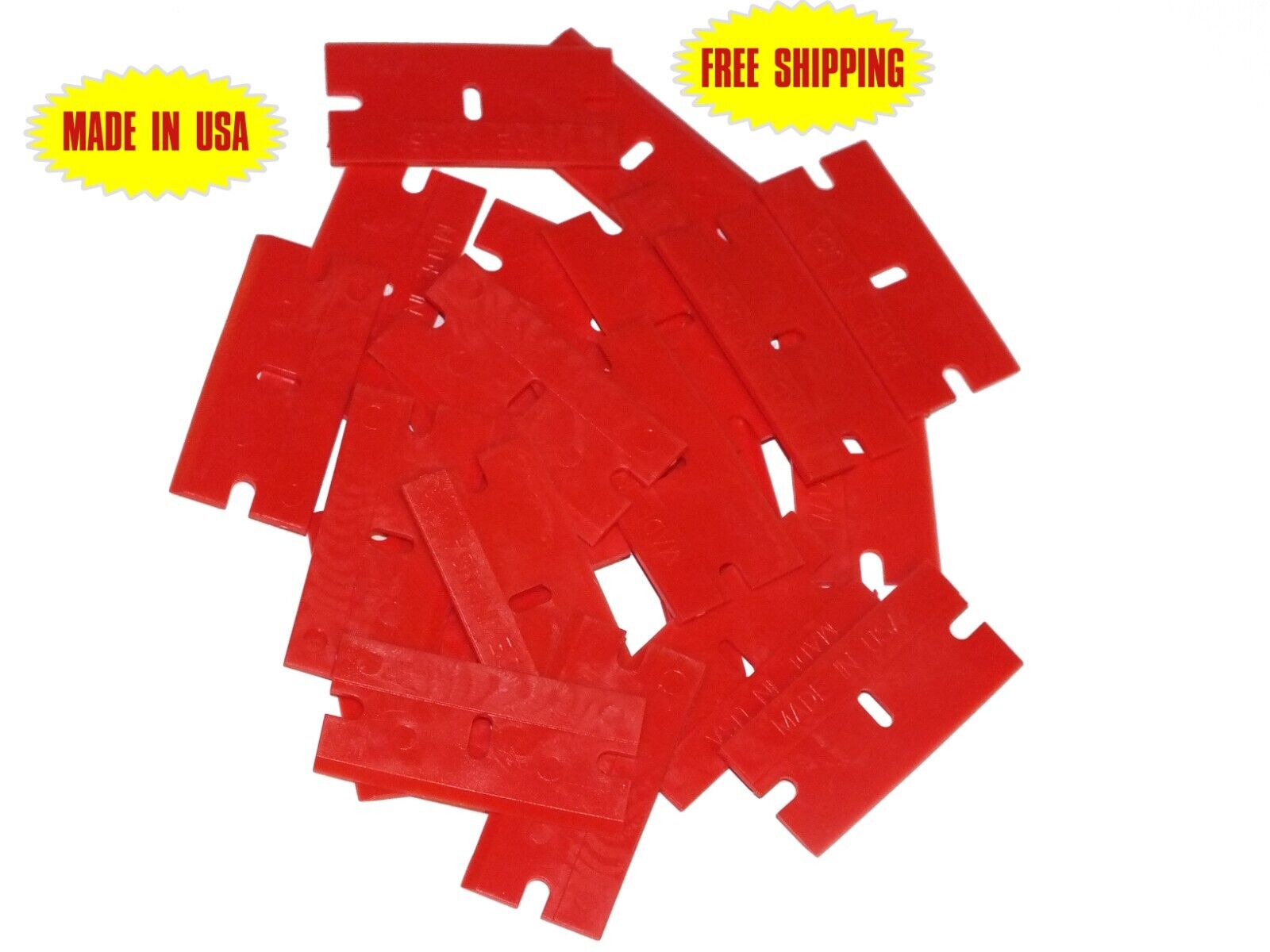 100 PK Plastic Razor Blades - Bulk pack. Made is U.S.A.