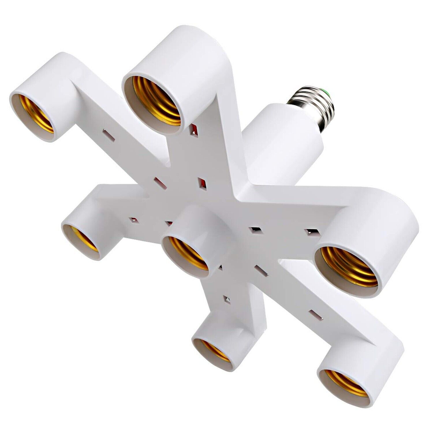 Toplimit 7 Light Socket Splitter,Multi Light Bulb Adapter, Fireproof Adapter ...
