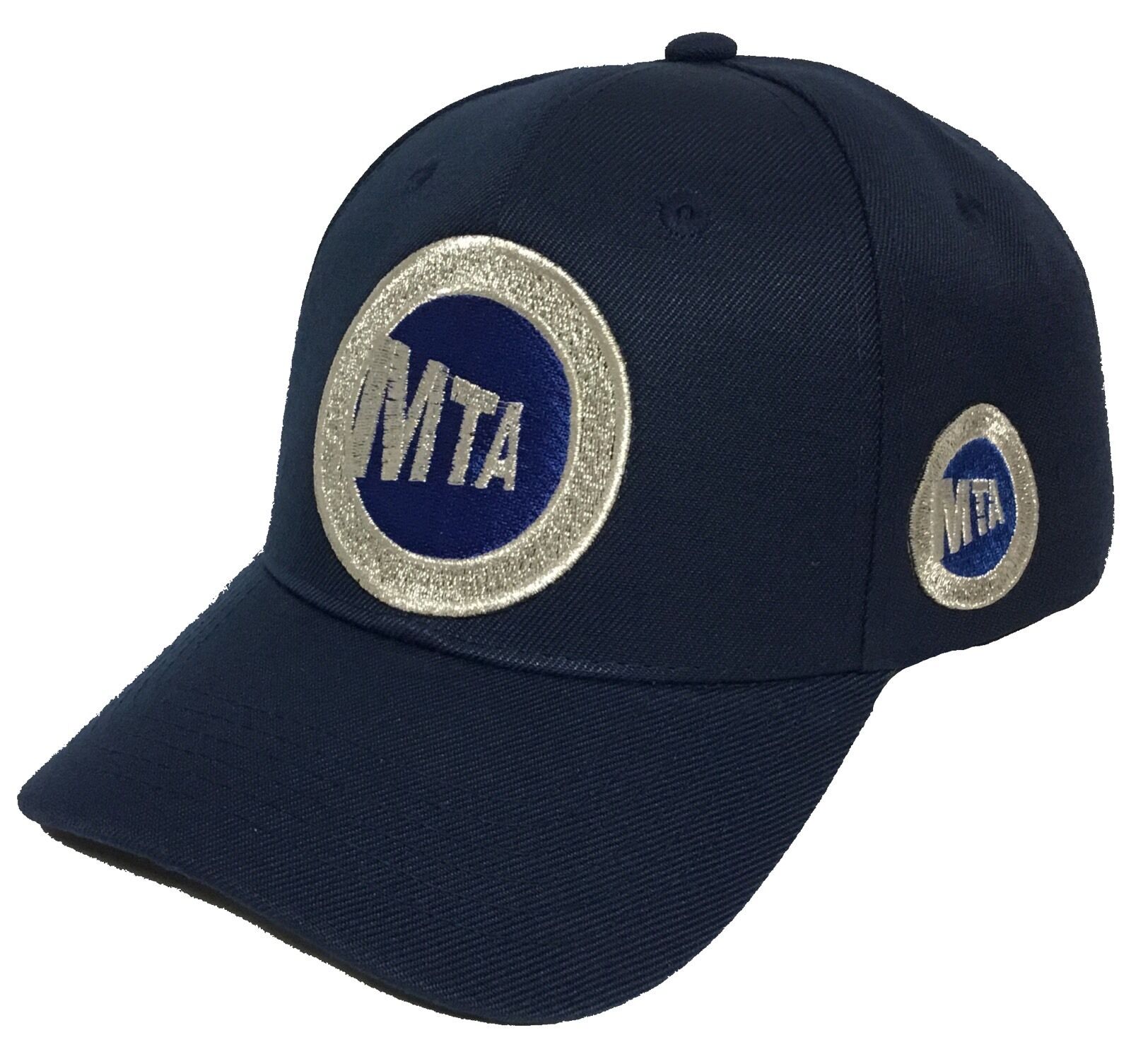 MTA BASEBALL  HAT COLOR ALL NAVY BLUE ADJUSTABLE NEW HAT