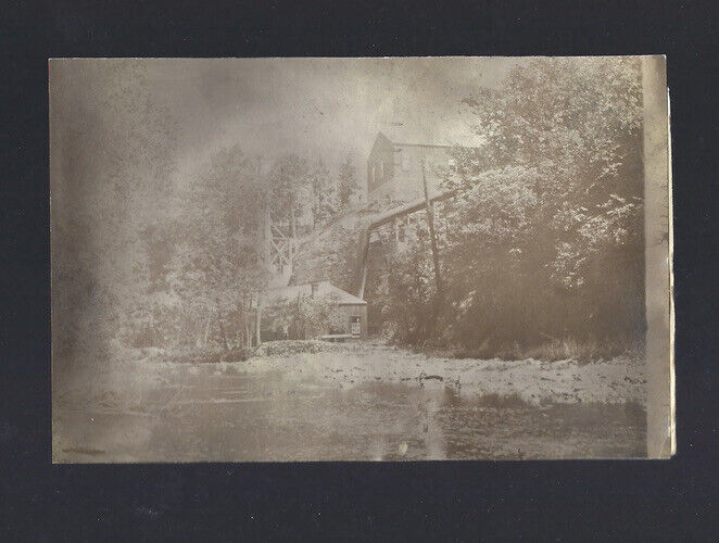 c.1900s Edwards Falls Manlius Village New York NY Mill Factory Run Photo Picture