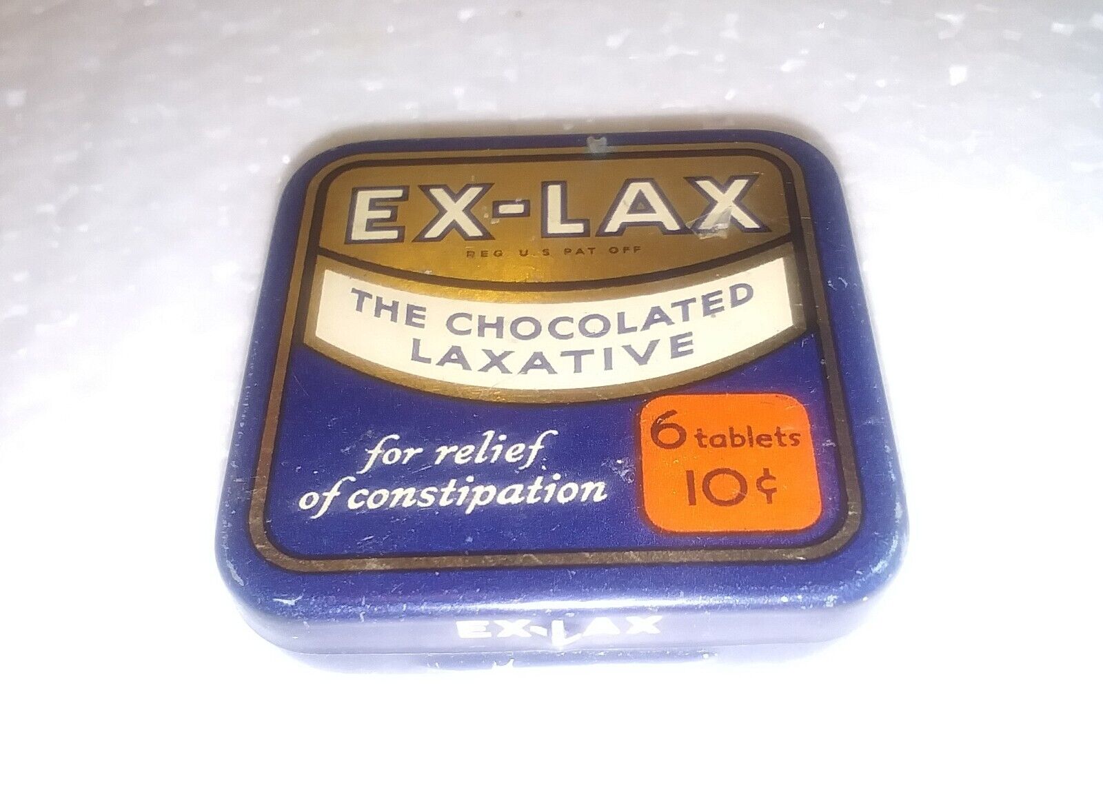 Vintage Ex-Lax The Chocolated Laxative Tin Brooklyn New York