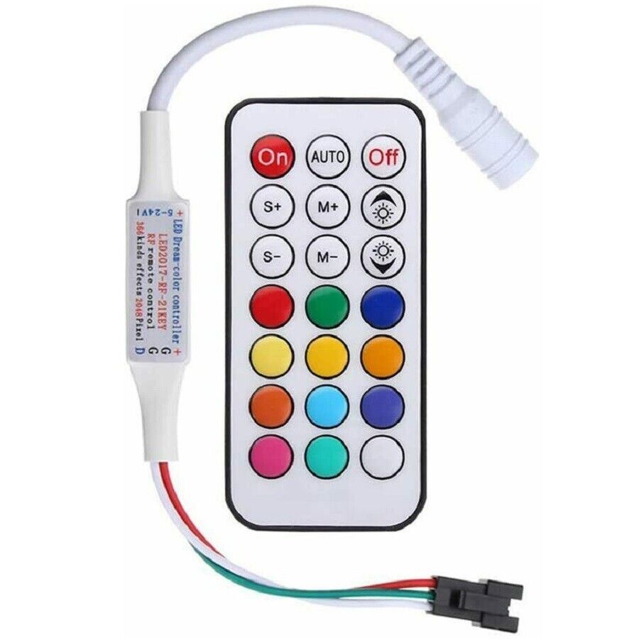 LED light strip 21 key LED RGB RF remote control DC 5-12V for WS2811 WS2812B