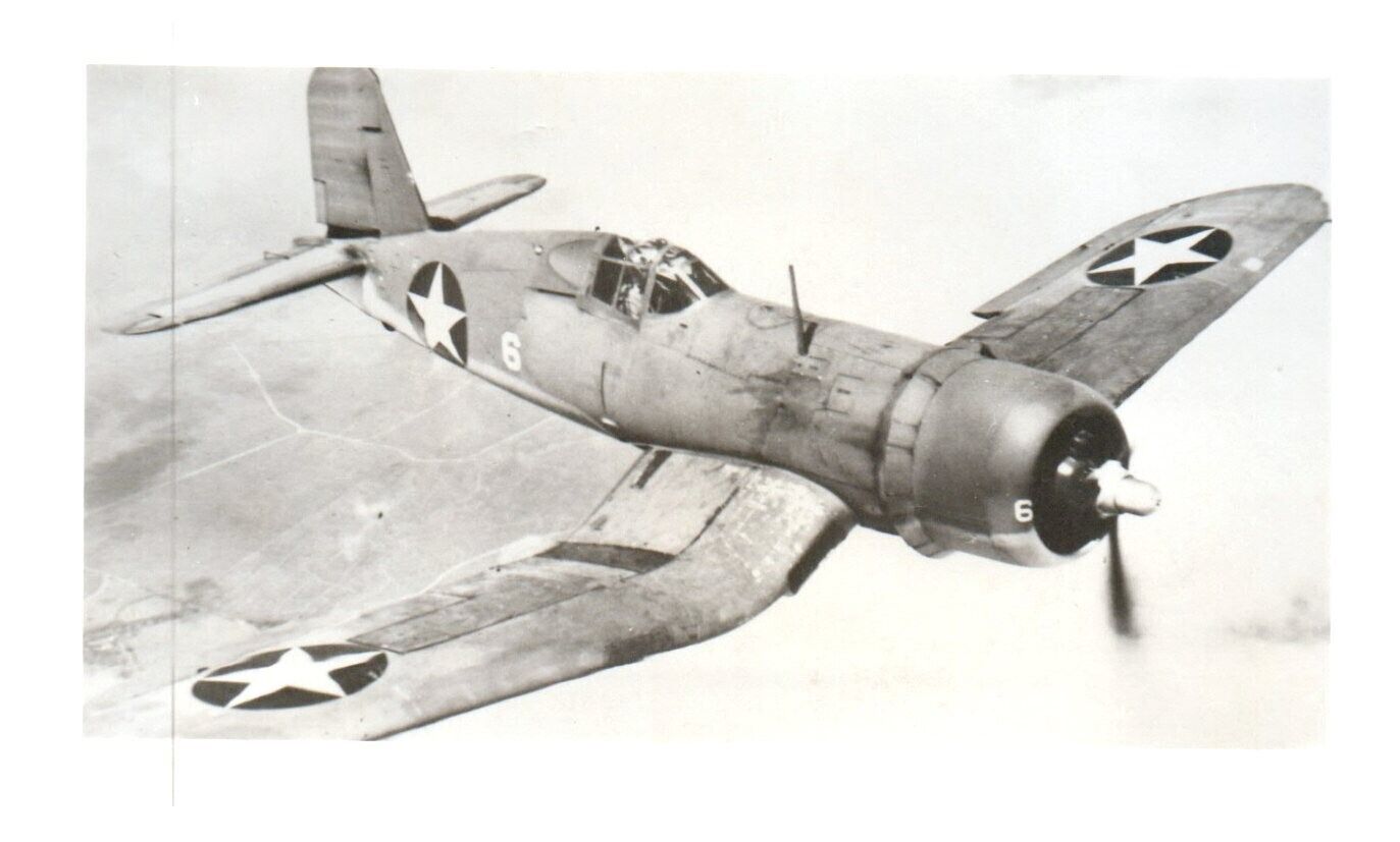 Aerial Vought F4U Corsair Aircraft Airplane Vintage Photograph 5x3.5\
