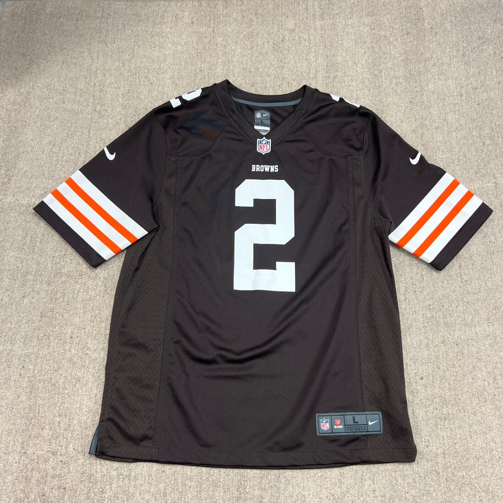Nike Cleveland Browns Jersey Mens Large Johnny Manziel NFL Football