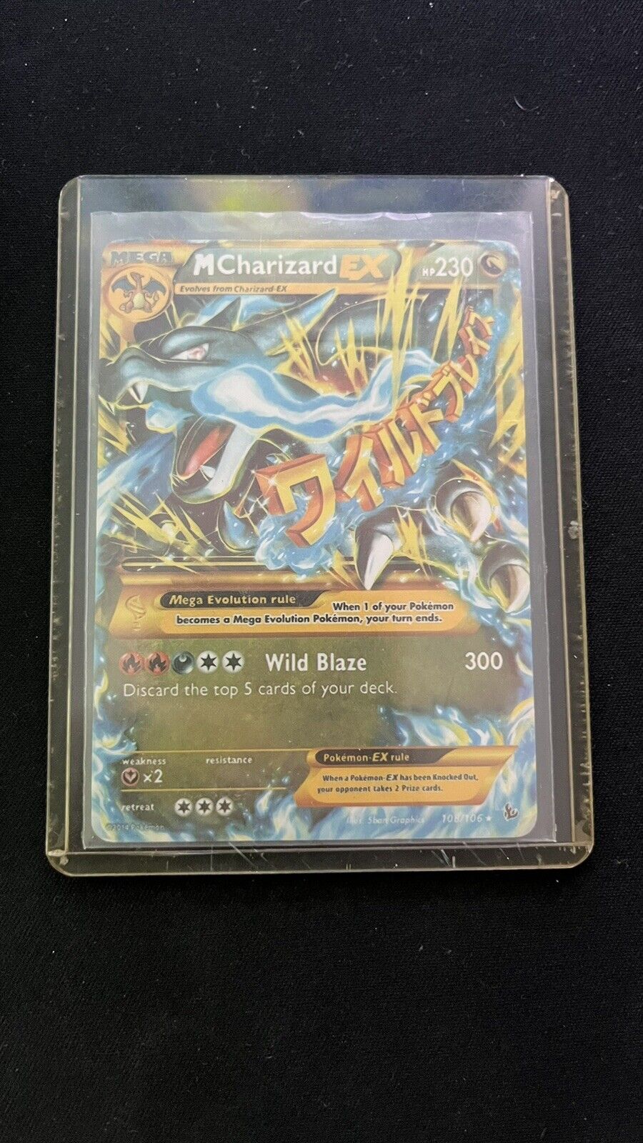 Pokémon TCG Mega-Charizard-EX Flashfire 108/106 Holo Secret Rare