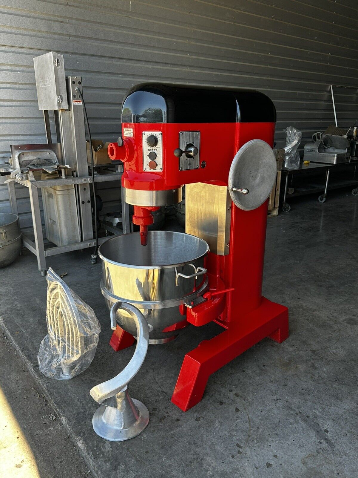 Hobart L-800 Mixer With New Stainless Bowl Hook Paddle, SINGLE PHASE