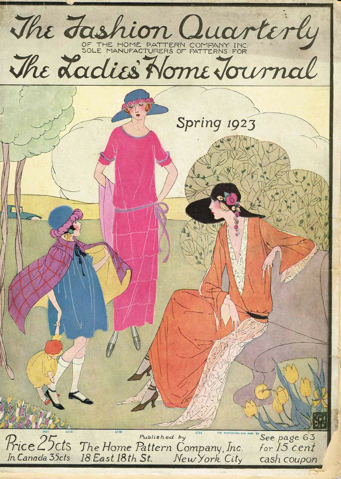1920s Ladies Home Journal New Fashion Book 1923 Pattern Catalog Ebook Copy on CD