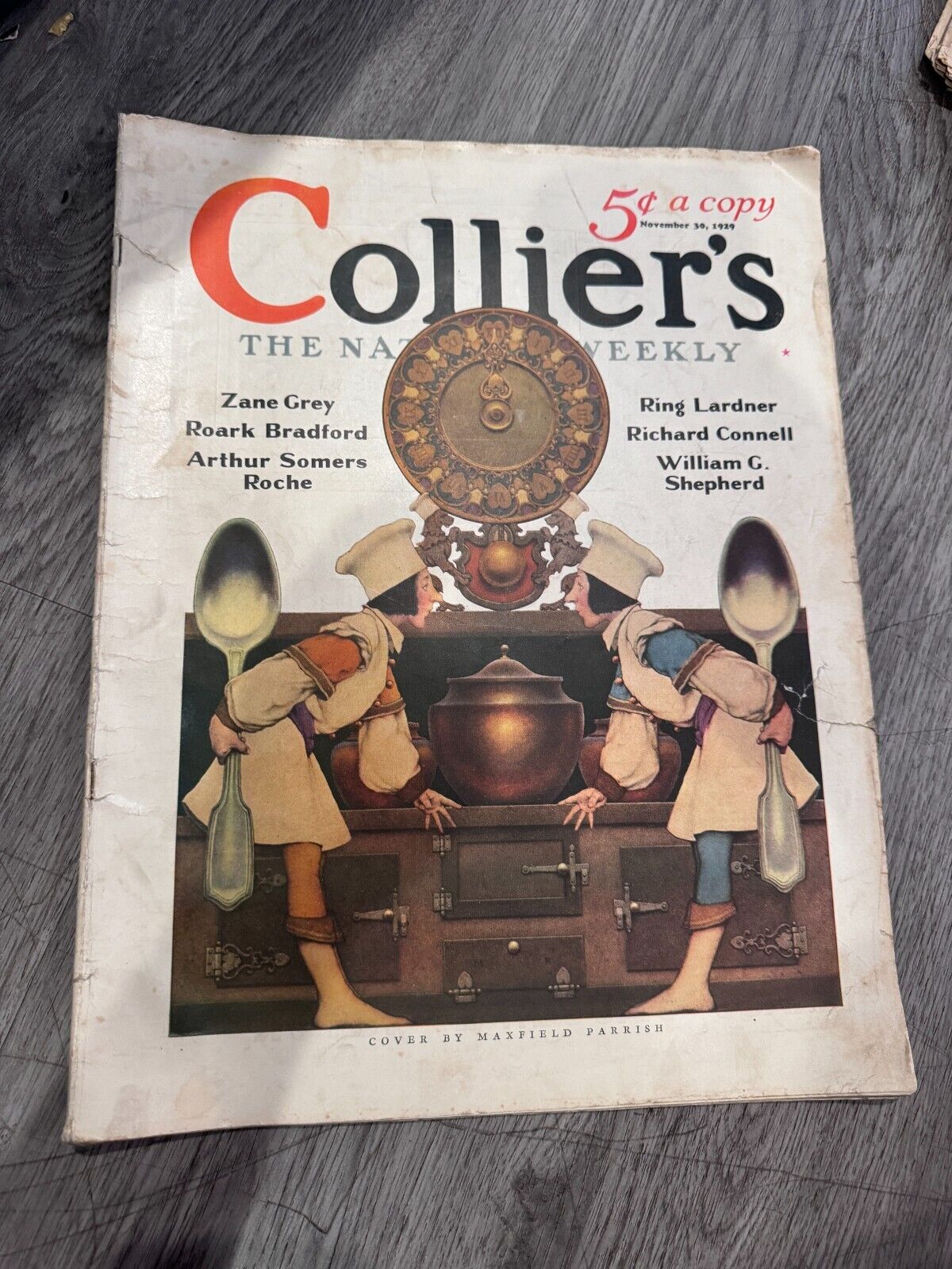 Collier\'s Magazine - November 30, 1929 ~~ Maxfield Parrish cover