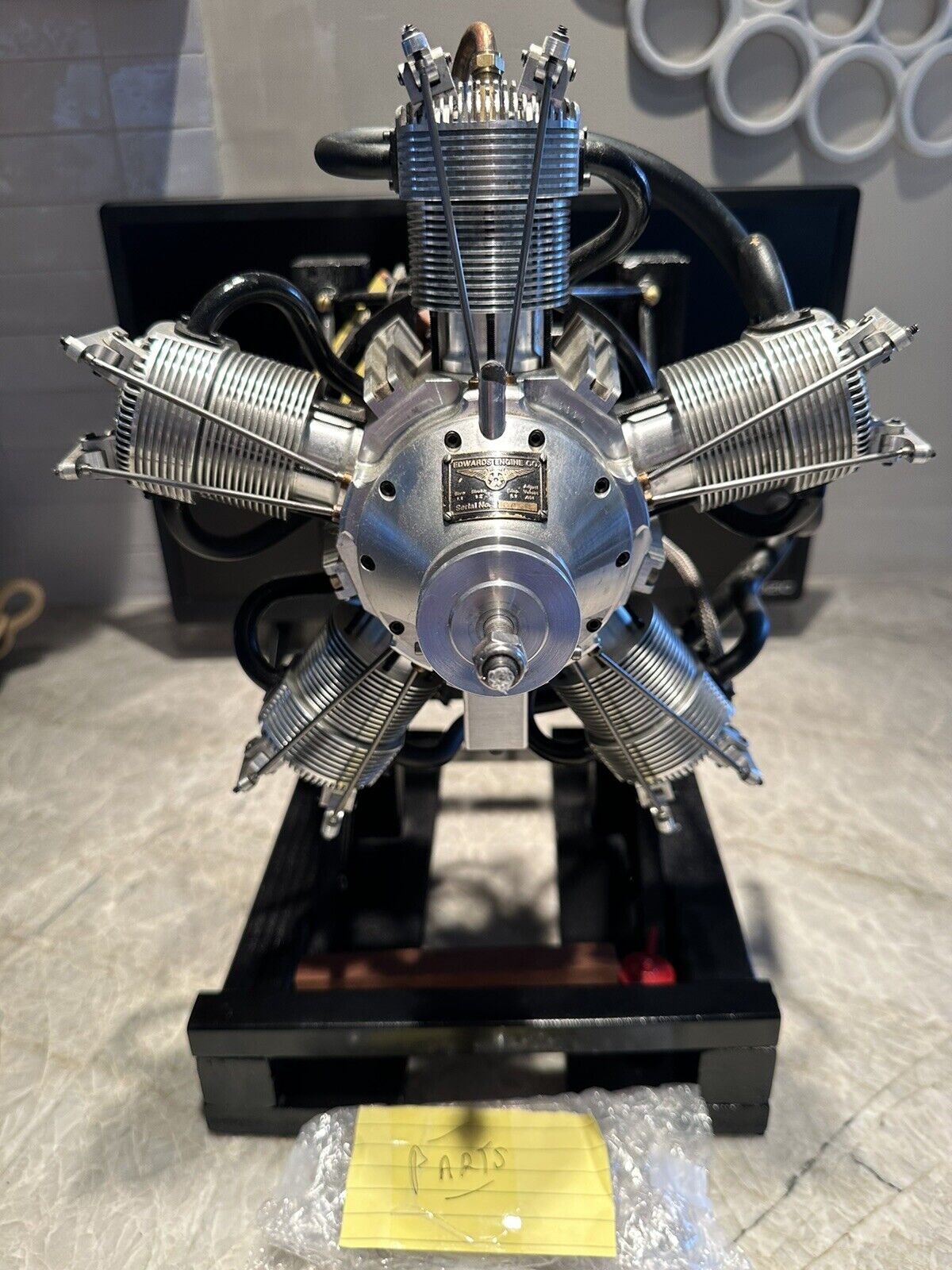 RARE FOREST EDWARDS 5-Cylinder Radial Model Aircraft Engine, RC airplane