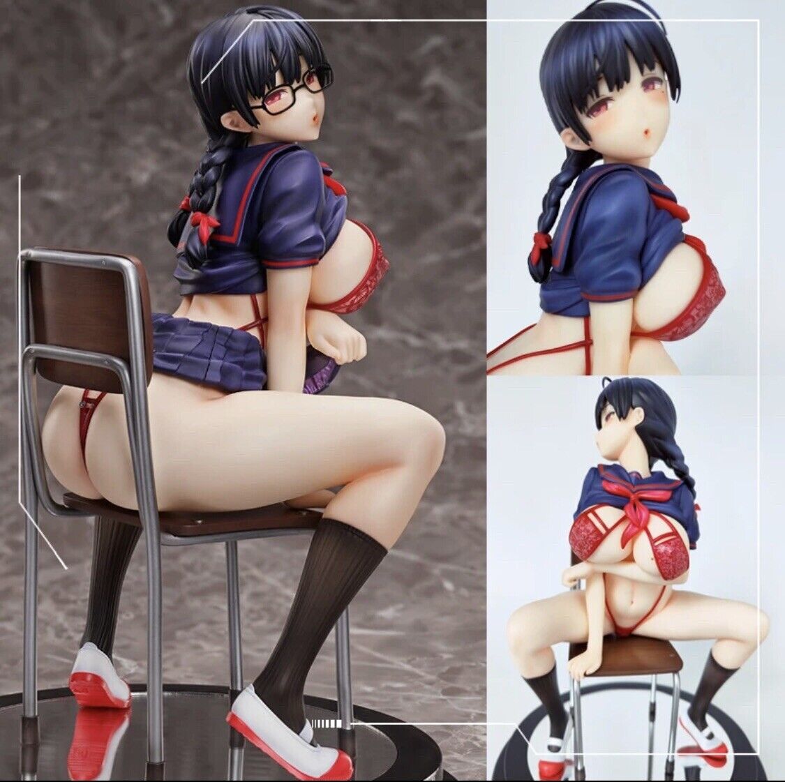 Fujimi Fuyuko Anime Sexy Girl PVC Action Figure Toy Gift 27cm