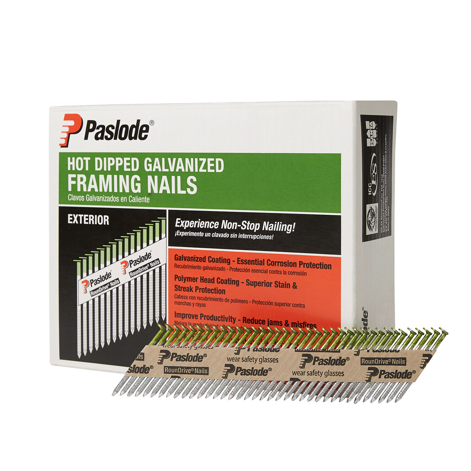 Paslode, Framing Nails, 650381, HDG 30 Degree Round Head, 2 inch x .113 Gauge