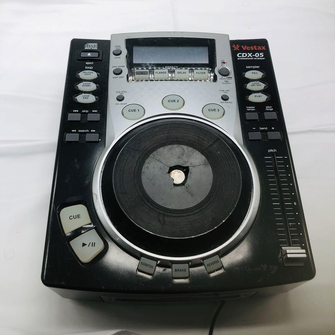 Vestax CDX-05 Professional Turntable Mixing CD Player Black USED Junk from Japan