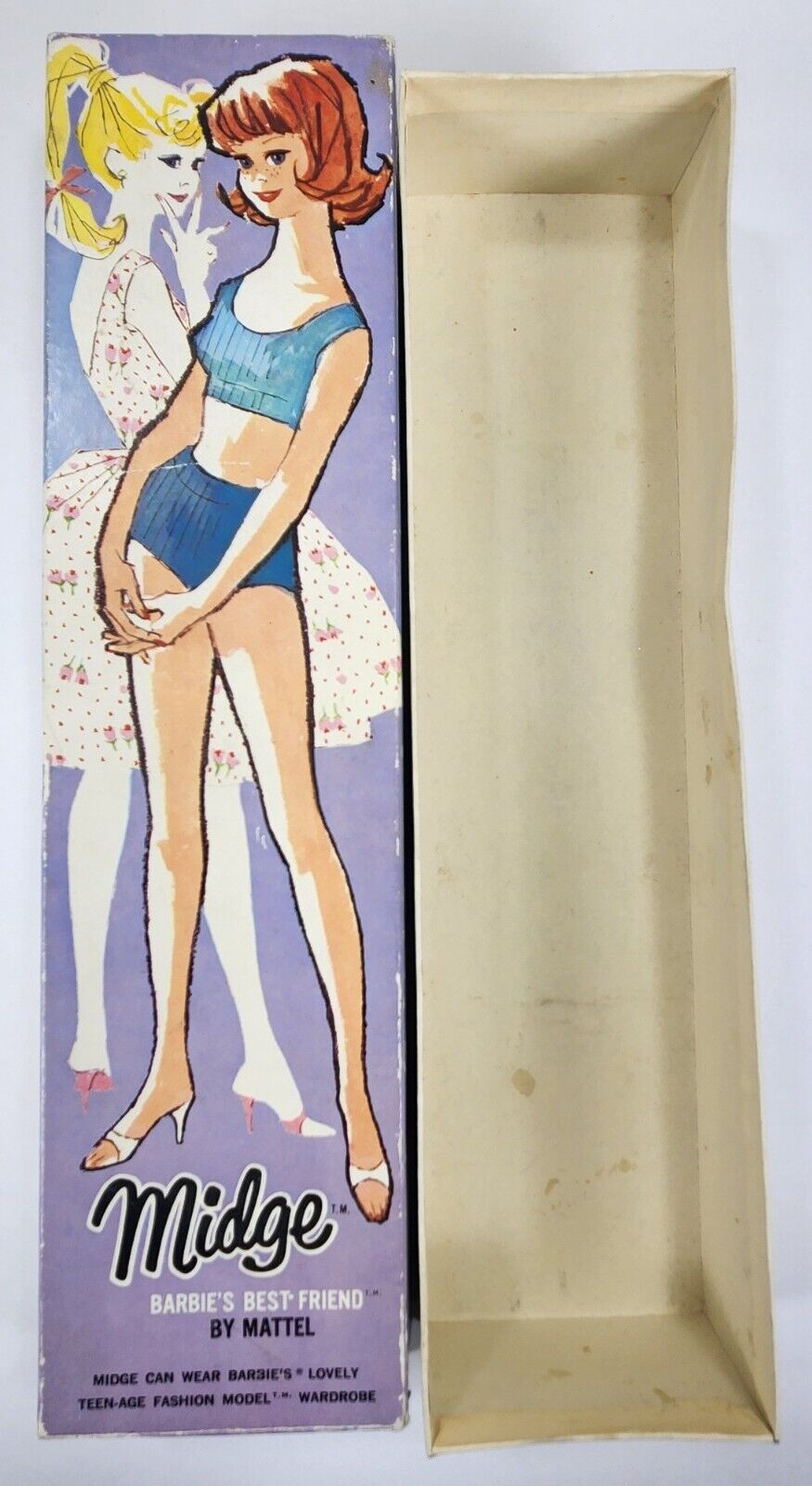 Vintage Barbie Midge Doll BOX ONLY Mattel 860  Titian Original