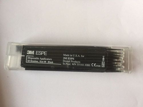 3 x 3M ESPE Disposable Applicator 50 Brush M Size 