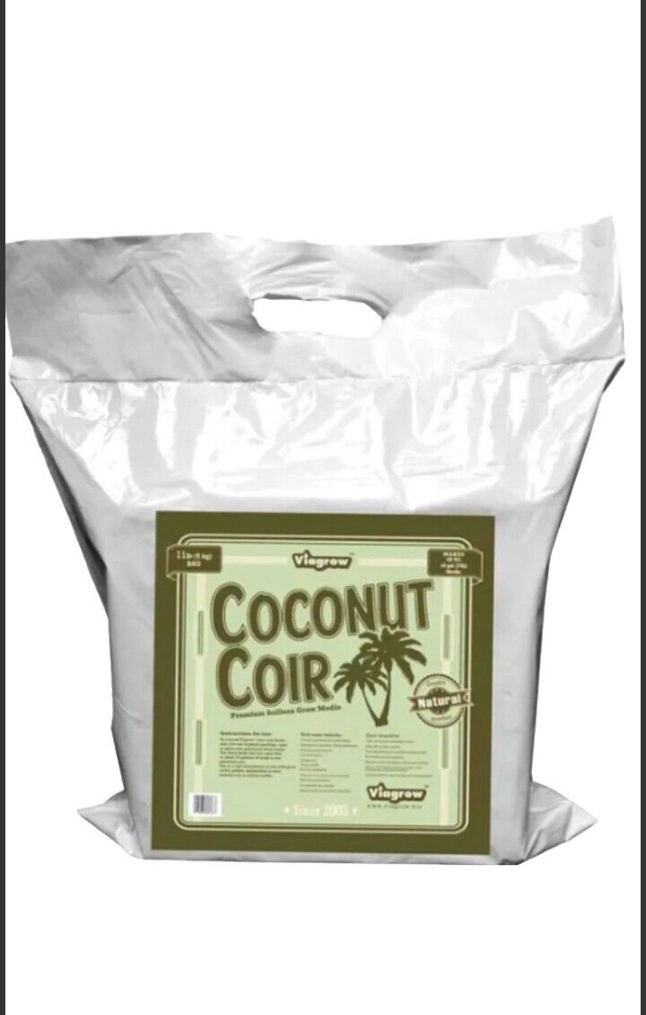 Coconut Coir Growing Soil 11 Lb Brick Organic 3 Pack