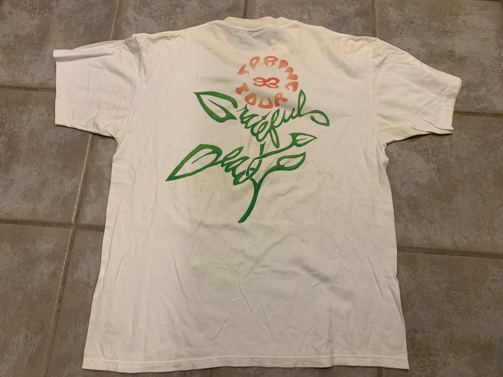 VINTAGE Grateful Dead Shirt 1993 Spring Tour jerry garcia XL VERY RARE Jam Band