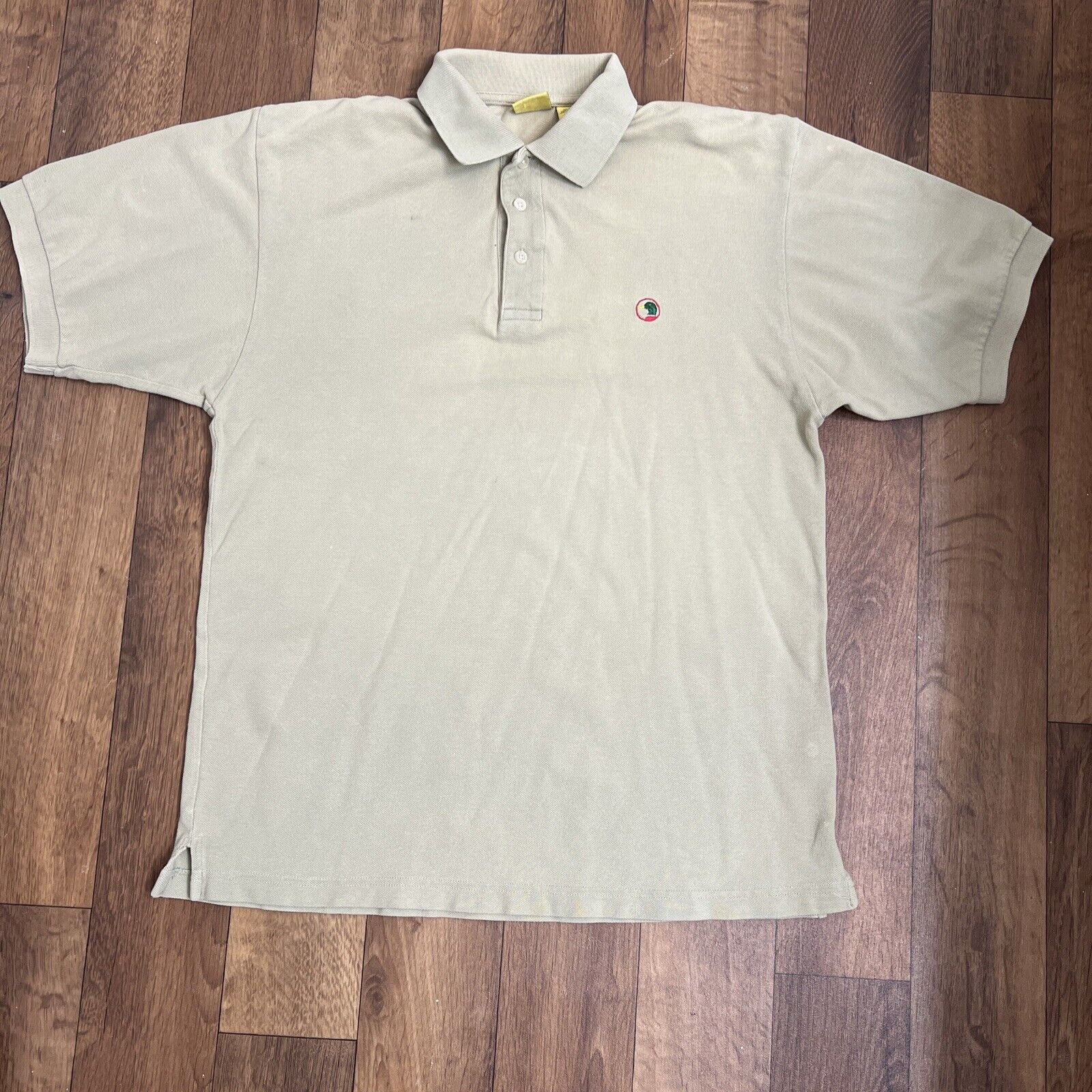Duck Head Men’s Shirt Medium Polo Short Sleeve Green Cotton Vintage