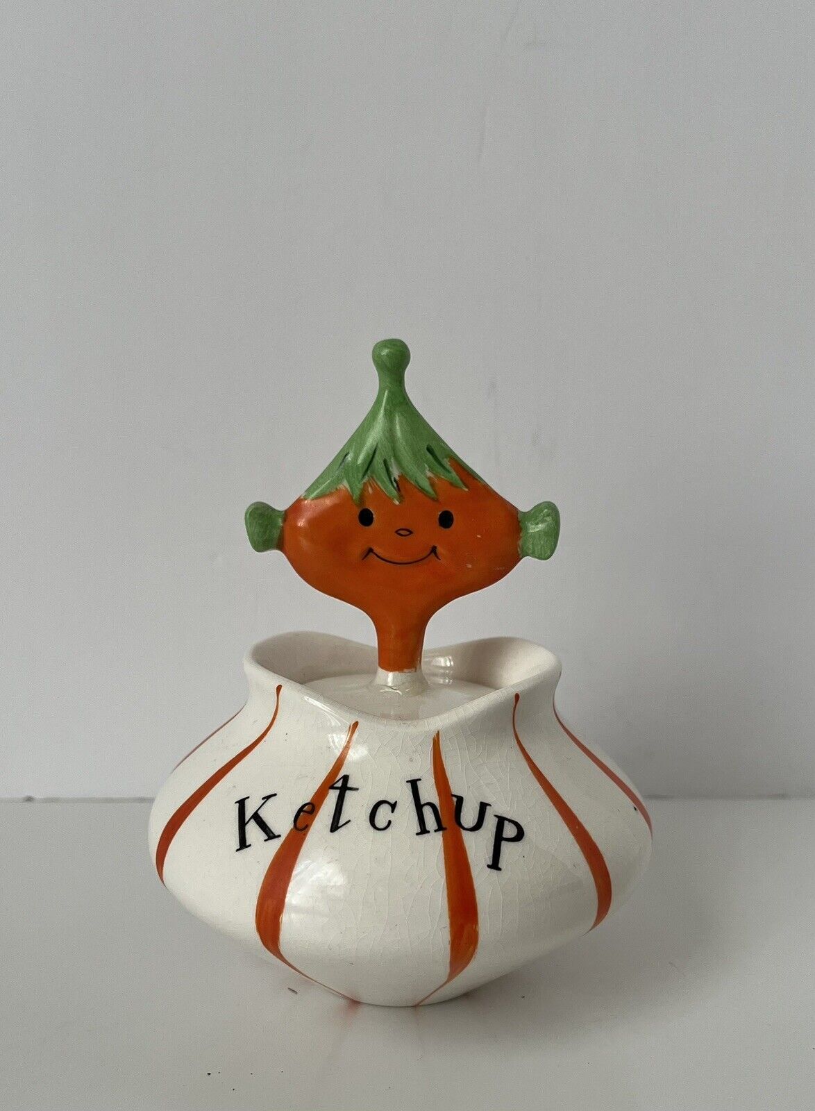 Holt Howard Vintage Kitsch Pixieware Ketchup Jar