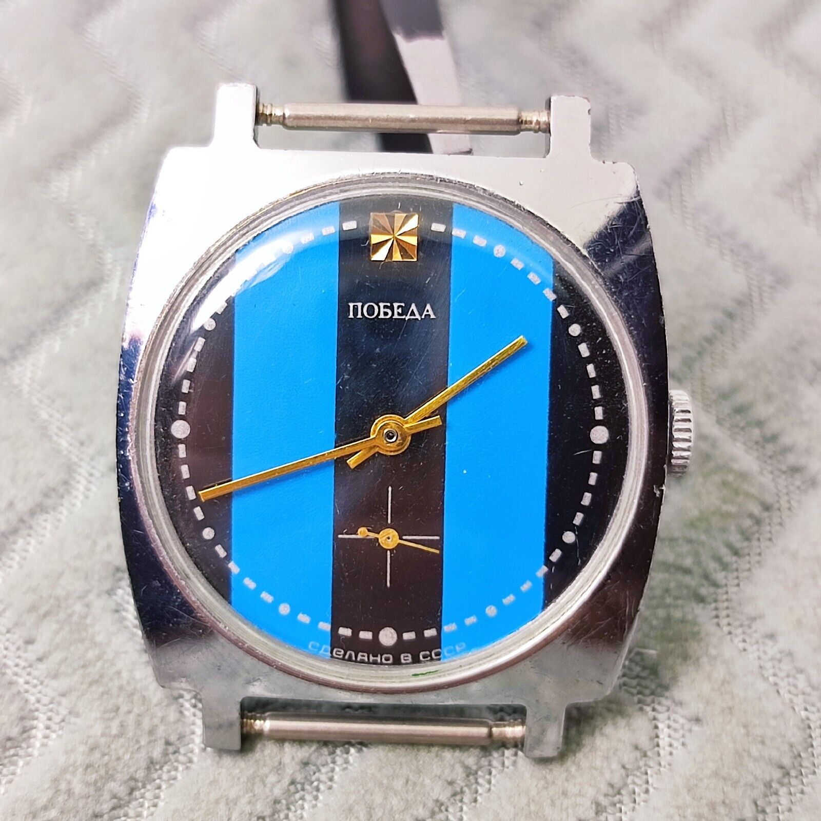 ⭐ VINTAGE Soviet wrist watch Pobeda mechanical 2602 15 jewels Made in USSR 80s #