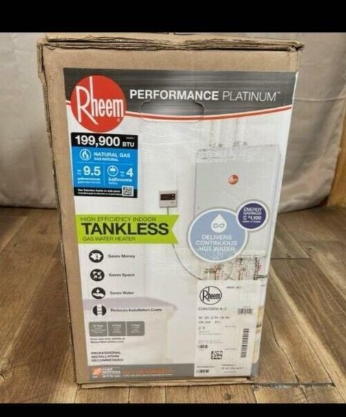 Rheem Performance Platinum 9.5 GPM Natural Gas Indoor Tankless Water Heater