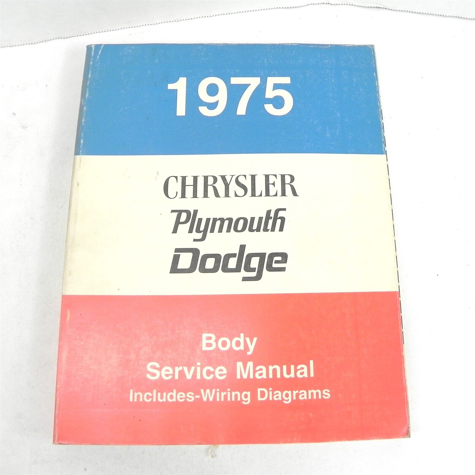 VTG 1975 MOPAR CHYSLER PLYMOUTH DODGE BODY SERVICE MANUAL WITH WIRING DIAGRAMS