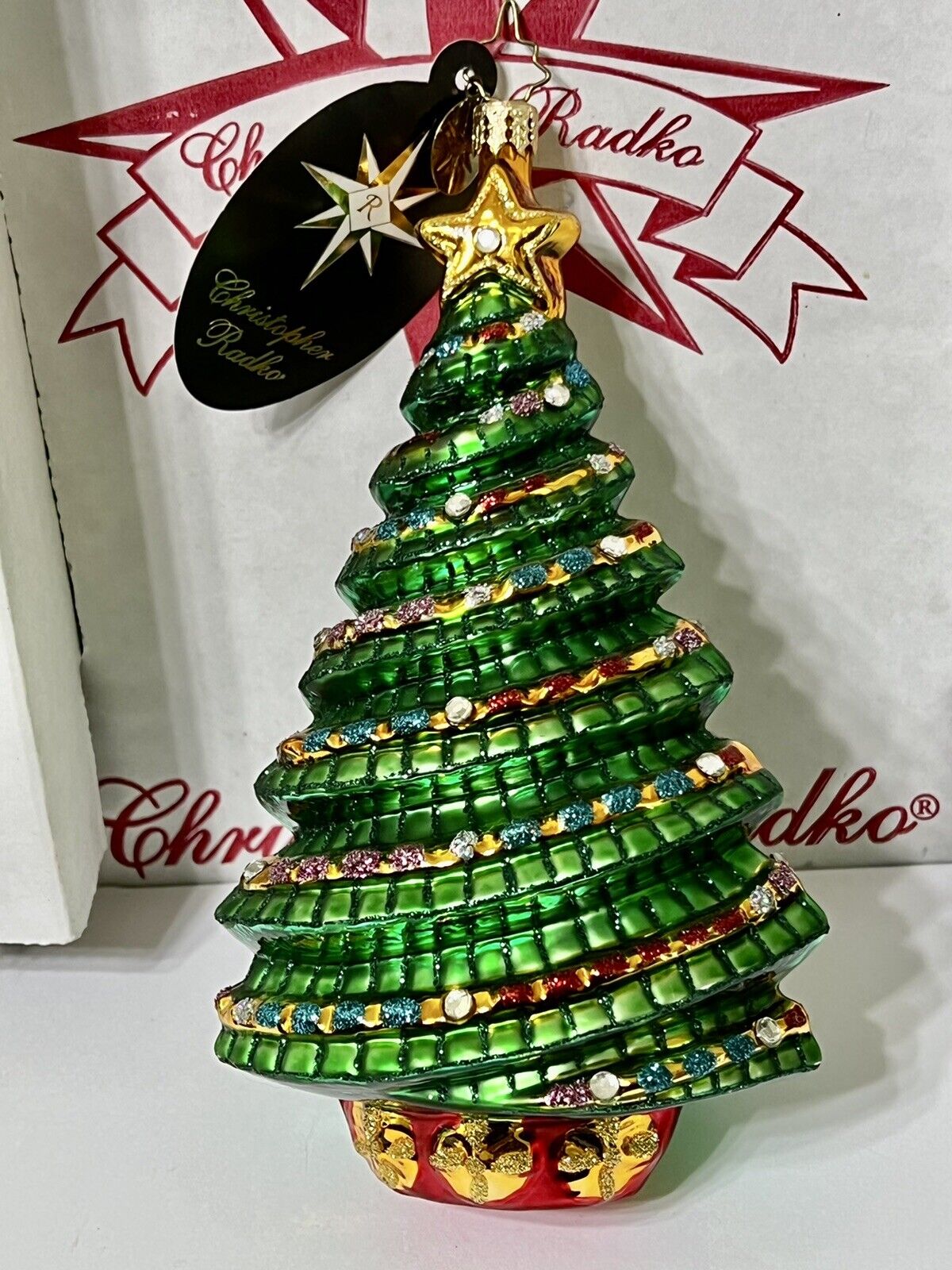 Radko Tailored Trimmings Christmas Tree Ornament 1014284 7.5” NWT Fur Fir Spruce