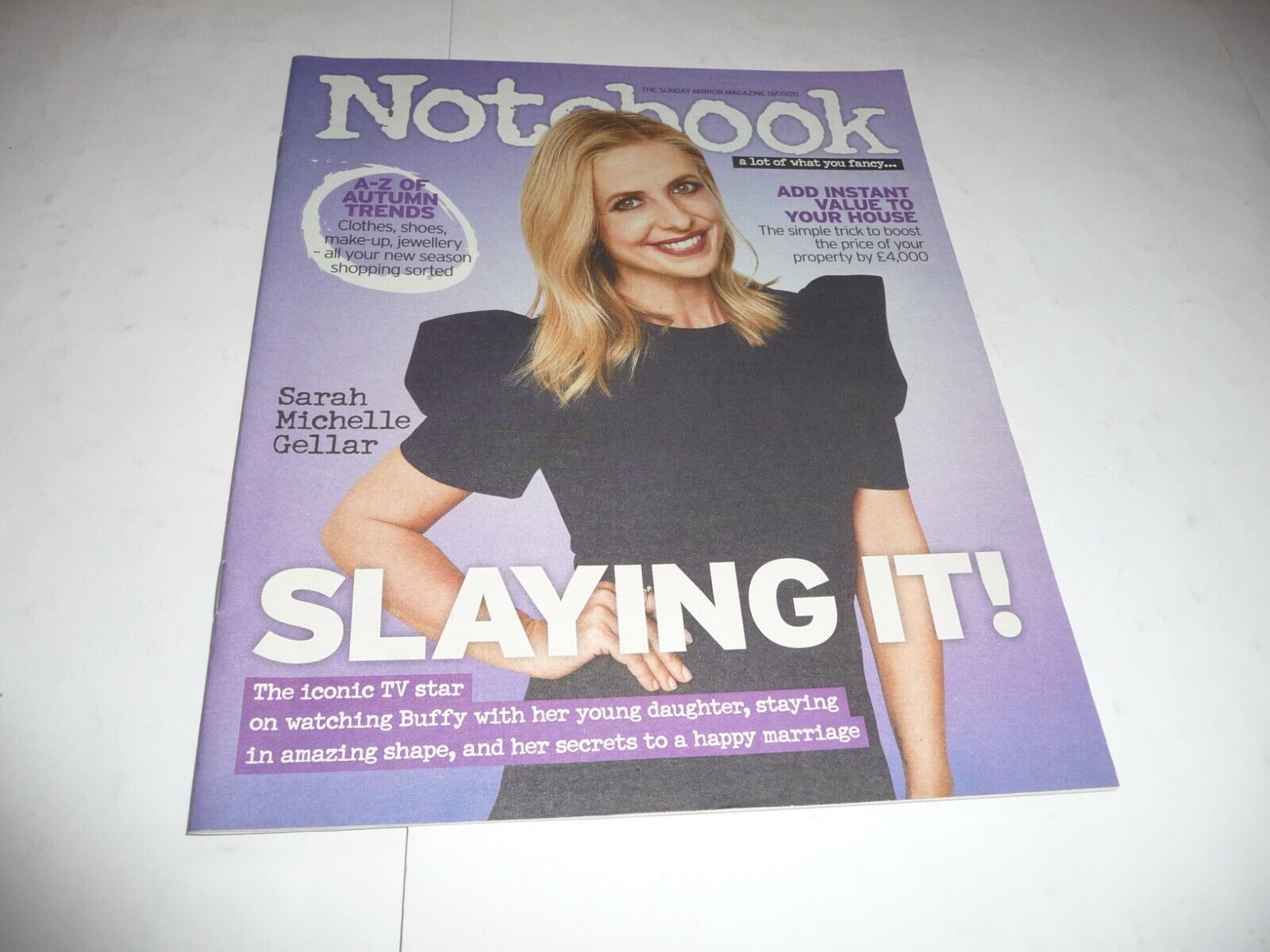 Sunday Mirror - Notebook Magazine (13/9/20) - Sarah Michelle Gellar cover