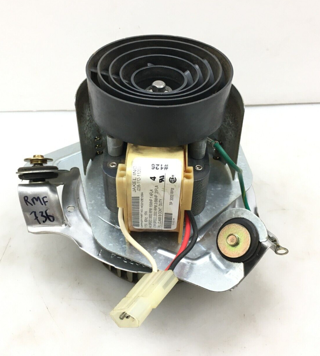 JAKEL J238-112-11203 Draft Inducer Blw Motor HC21ZE126A used refurbish RMF736B