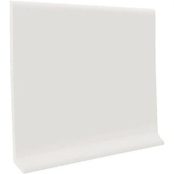 Roppe Self-Stick Vinyl Wall Base 4” x 20’, Snow (White) HC40C54S161-028