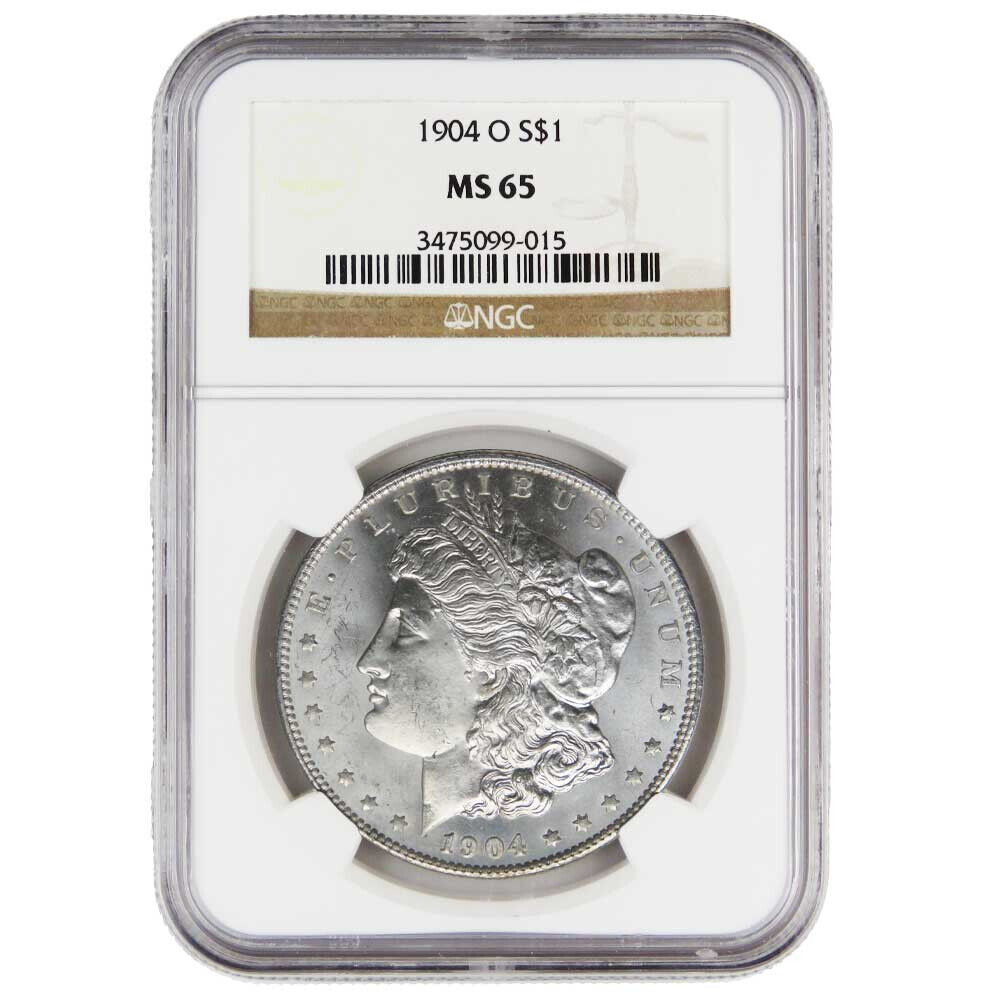1904-O $1 Morgan Silver Dollar NGC MS65 Brown Label