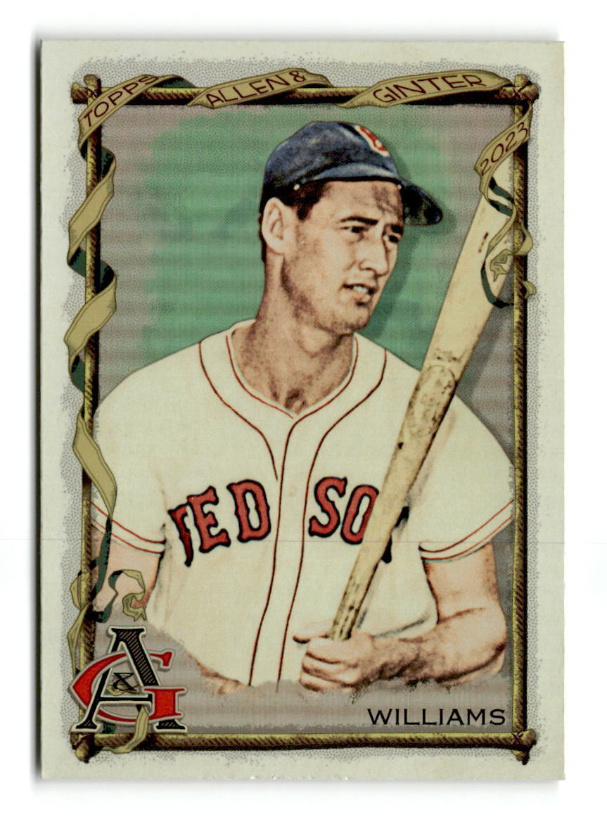 2023 Topps Allen & Ginter Ted Williams  #38 Silver Portrait Hot Box Red Sox