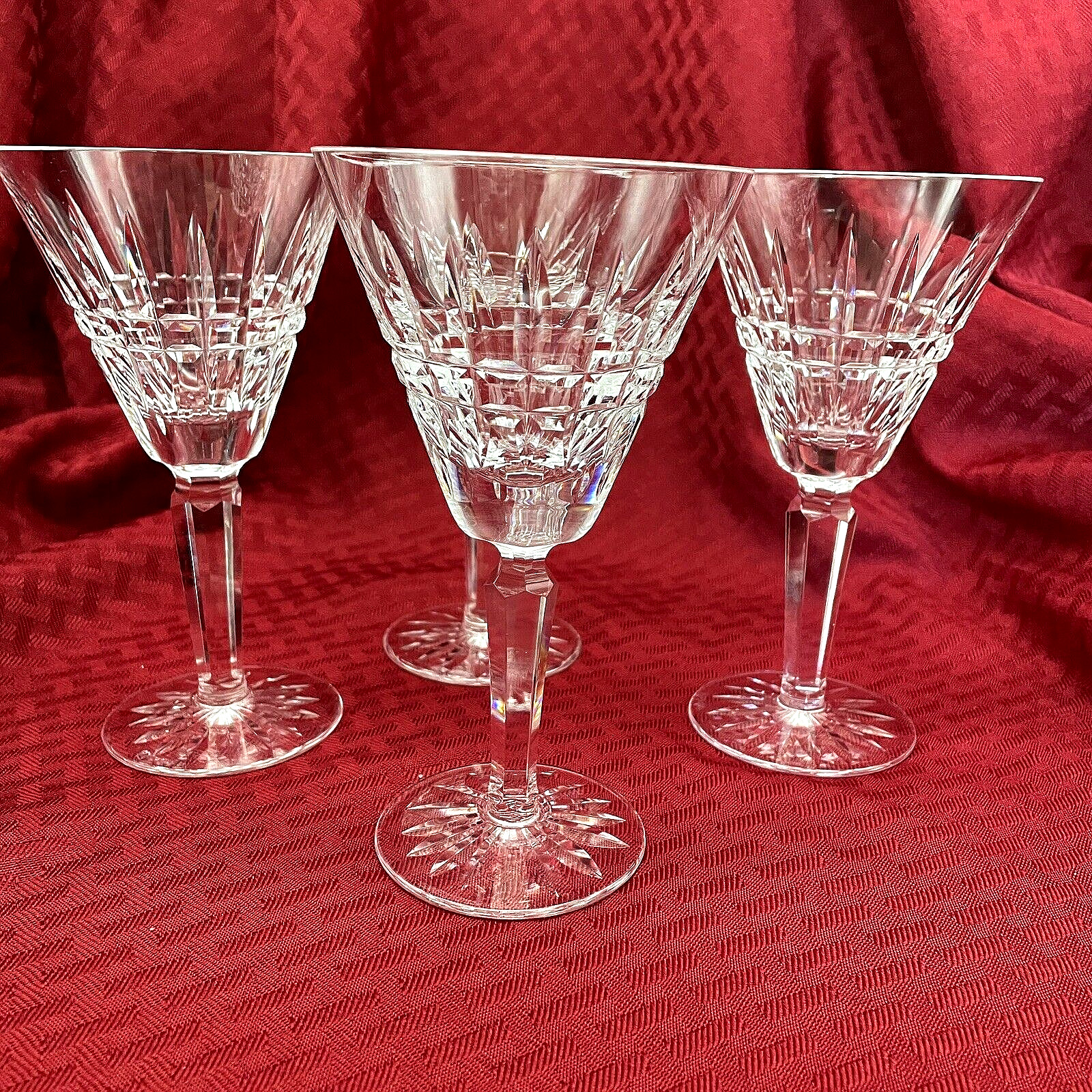 VINTAGE WATERFORD GLENMORE - SET OF 4 WATER/WINES  2 SETS AVAIL