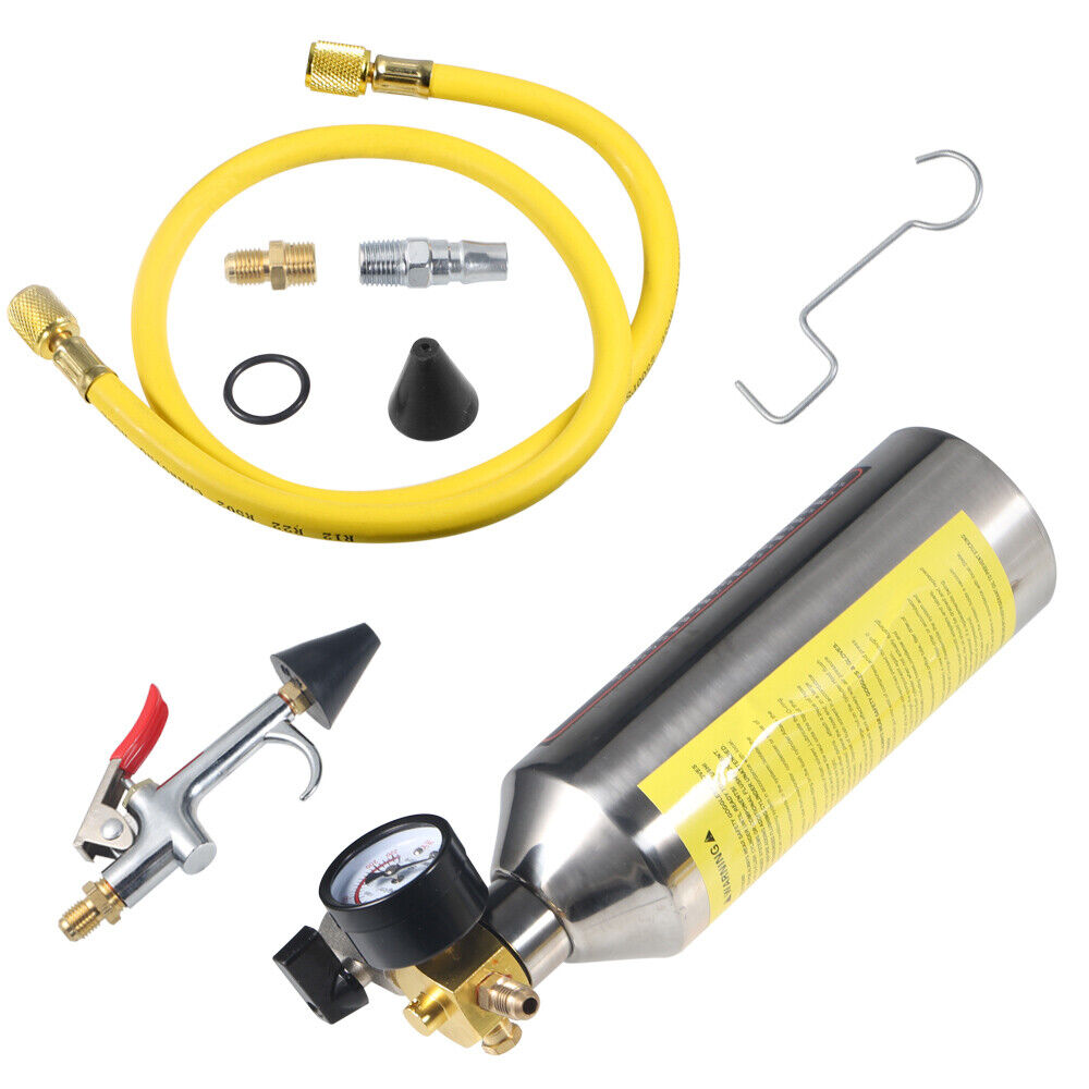AC Flush Kit A/C Air Conditioner System Flush Canister Kit Clean Tool For R134A