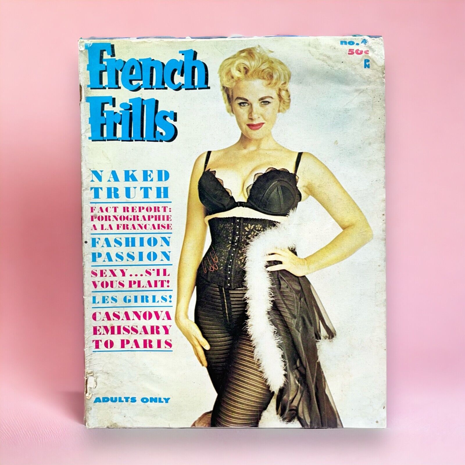 French Frills Vol. 1 #4 VF 1961 Vintage Girlie Sexy Time Lingerie Pinup Models