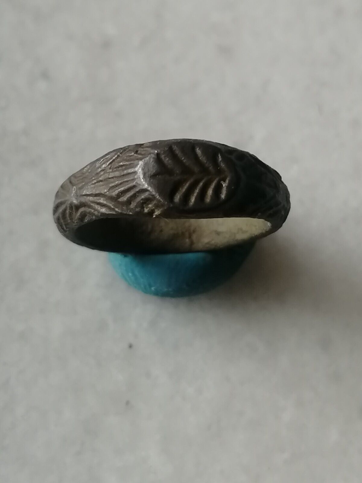 Antique Rare  Early Pre\\ Georgian  Bronze Occult Signet Ring  US-5