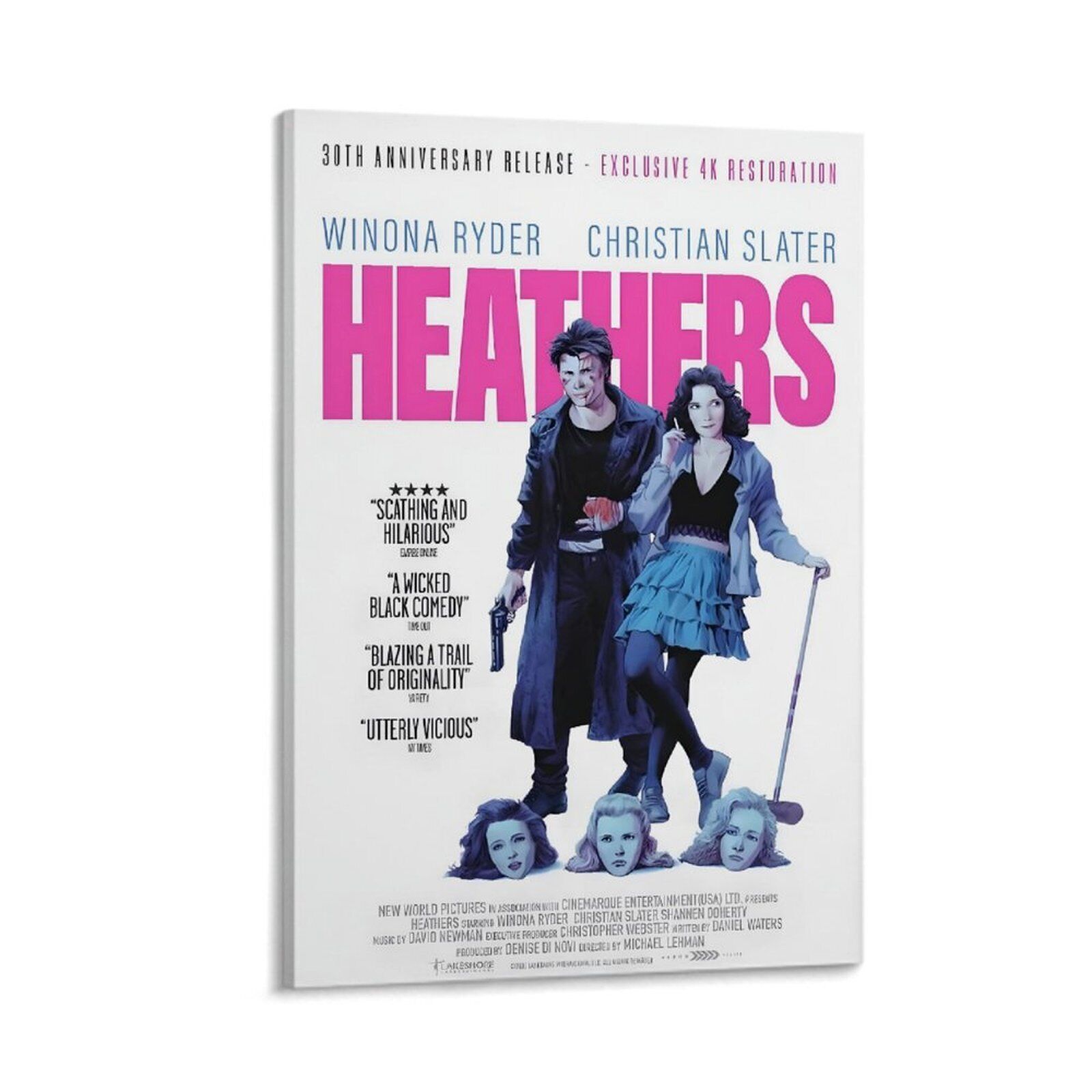 Heathers The Vintage Movie Canvas Poster Art Print Landscaping Family Decor