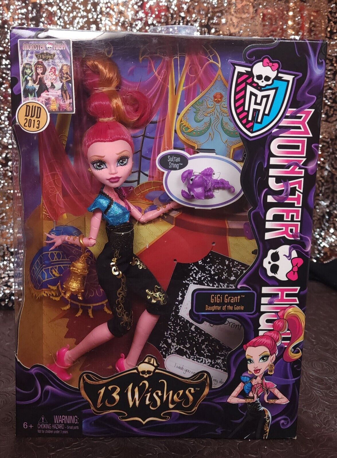 2012 Monster High Gigi Grant Daughter Of The Genie Doll 13 Wishes - NIB