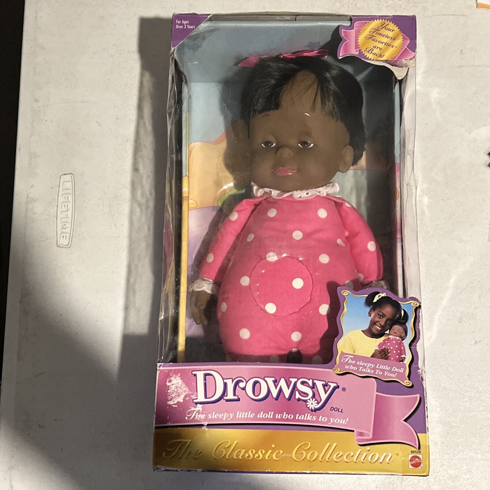 Mattel Drowsy African American Classic Collection Vintage 2000 AA Doll NIB
