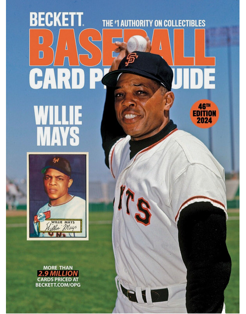 New 2024 Beckett Baseball Card Annual Price Guide 46th Edition With Willie Mays