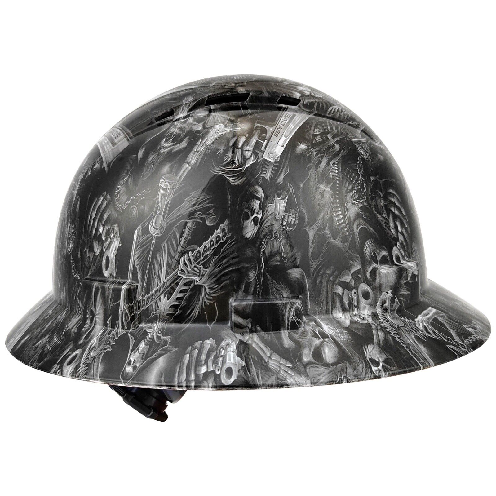Crew Full Brim Hard Hat with Fas-trac Suspension With Cooling Vents