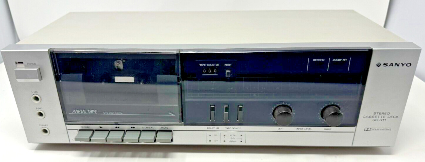 Vintage Sanyo RD S11 Stereo Cassette Player/Recorder