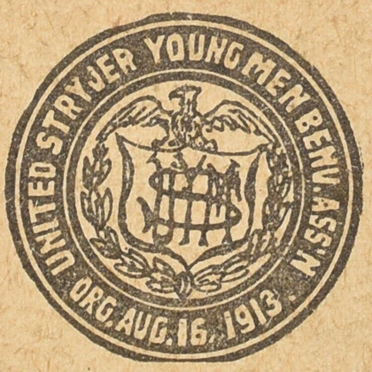 1918 United Stryjer Benevolent Association Society Fraternity Dance Ticket